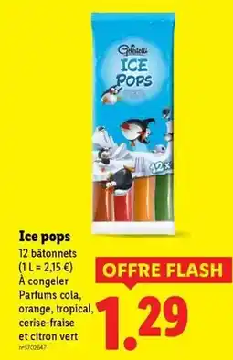 Lidl Gelatelli - ice pops offre