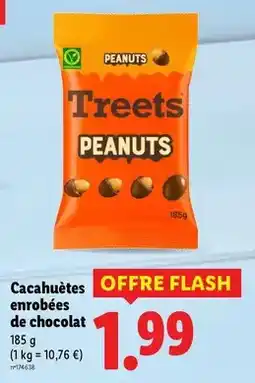 Lidl Treets - cacahuètes enrobées de chocolat offre