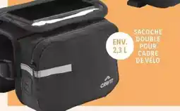 Lidl Crivit - sacoche double pour cadre de vélo offre