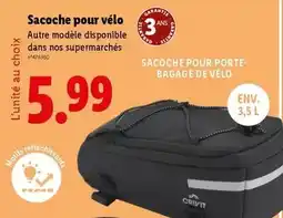 Lidl Crivit - sacoche pour vélo offre