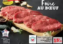 Hyper U U - viande bovine filiere faux filet a griller ou entrecote a griller offre