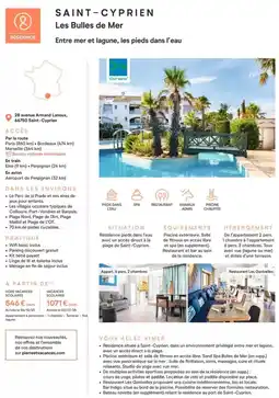 Pierre & Vacances Saint cyprien les bulles de mer offre