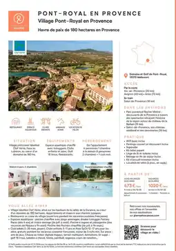 Pierre & Vacances Pont-royal en provence offre