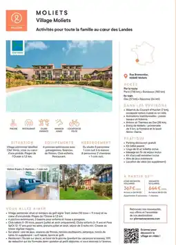 Pierre & Vacances Villages moletes offre