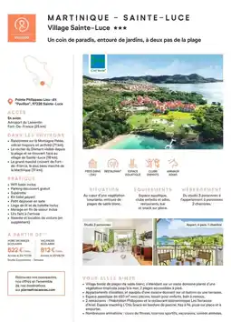 Pierre & Vacances Village sainte-luce offre