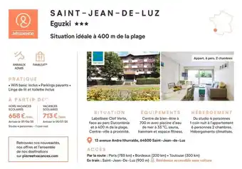 Pierre & Vacances Eguzki offre