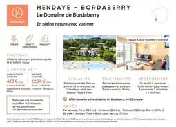 Pierre & Vacances Le domaine de bordaberry offre