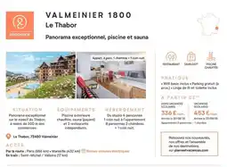 Pierre & Vacances Le thabor panorama exceptionnel/piscine et sauna offre