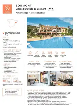 Pierre & Vacances Villages bonnomista de bonmont offre