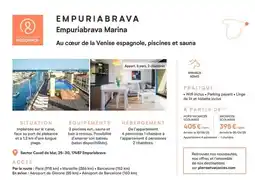 Pierre & Vacances Empuriabrava marina offre