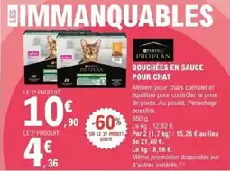 E.Leclerc Brico Purina - bouchees en sauce pour chat offre