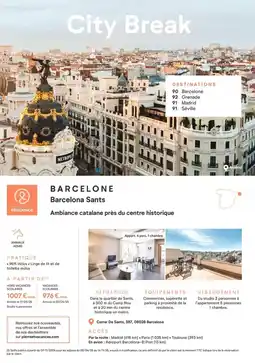 Pierre & Vacances Barcelona sants offre