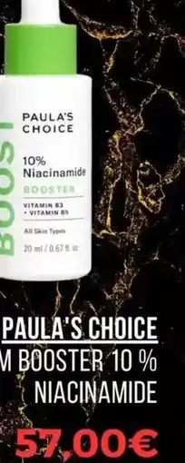 Sephora Paula's choice - boost-sérum booster 10 % niacinamide offre