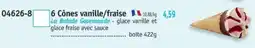 Maximo 6 Cônes vanille/fraise offre