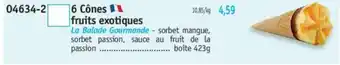Maximo 6 Cônes fruits exotiques offre