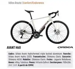 Bouticycle Orbea - avant h60 offre