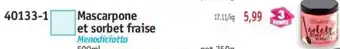 Maximo Mascarpone et sorbet fraise offre