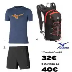 City Sport Mizuno - tee-shirt core rb offre