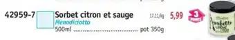 Maximo Sorbet citron et sauge offre
