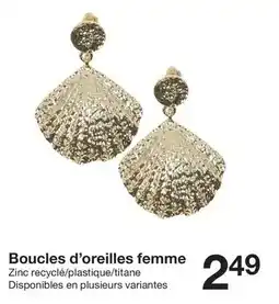 Zeeman Boucles d'oreilles femme offre