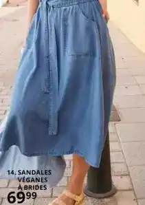 Ulla Popken Sandales véganes à brides offre