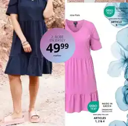 Ulla Popken Oeko-tex - robe en jersey offre