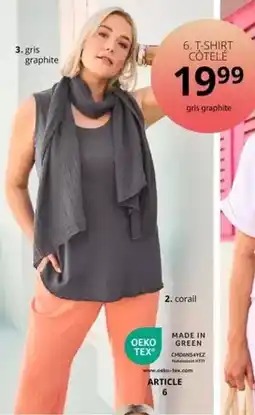 Ulla Popken Oeko-tex - t-shirt cotele offre