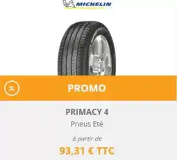 SiliGom Michelin - primacy 4 offre