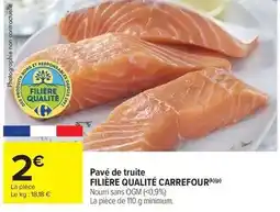 Carrefour Market Carrefour - pavé de truite filière qualité offre