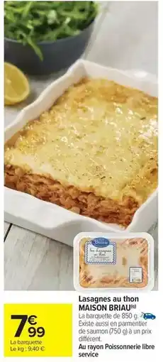 Carrefour Market Parmentier - lasagnes au thon offre