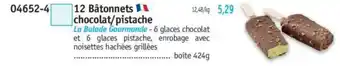 Maximo 12 Bâtonnets chocolat/pistache offre
