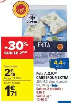 Carrefour Market Carrefour - feta a.o.p offre