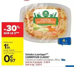 Carrefour Market Carrefour - salades à partager offre