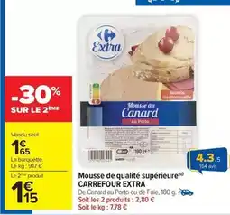 Carrefour Market Carrefour - mousse de qualité supérieure offre