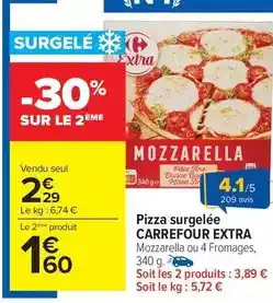 Carrefour Market Carrefour - pizza surgelée extra offre