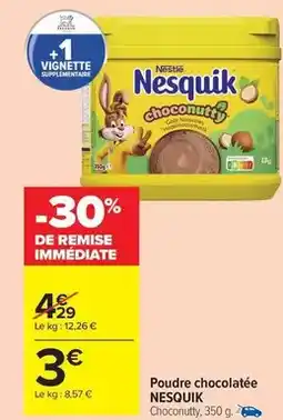 Carrefour Market Nestlé - poudre chocolatée choconut offre
