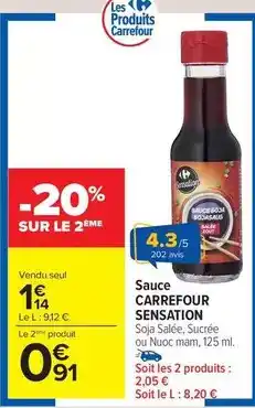 Carrefour Market Carrefour - sauce sensation offre