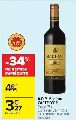 Carrefour Market Carte d'or - a.o.p. madiran offre