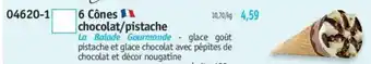 Maximo 6 Cônes chocolat/pistache offre