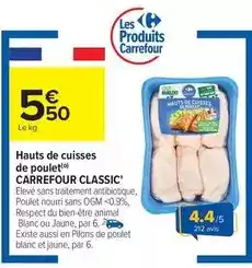 Carrefour Market Carrefour - hauts de cuisses de poulet classic offre