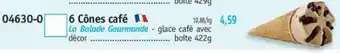 Maximo 6 Cônes café offre