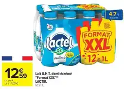Carrefour Market Lactel - lait u.h.t. demi-écrémé format xxl offre