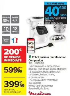 Carrefour Market Total - robot cuiseur multifonction companion offre