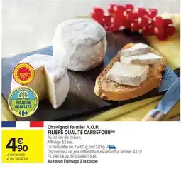 Carrefour Market Carrefour - chavignol fermier a.o.p. filière qualité offre