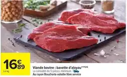 Carrefour Market Viande bovine: bavette d'aloyau offre