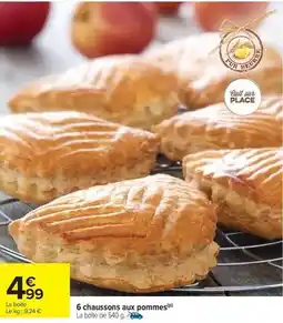 Carrefour Market 6 chaussons aux pommes offre