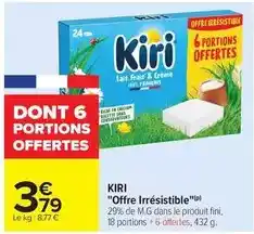 Carrefour Market Kiri - offre irrésistible offre