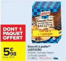 Carrefour Market Lustucru - gnocchi à poêler offre