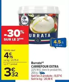 Carrefour Market Carrefour - burrata offre