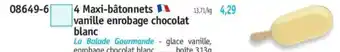 Maximo 4 Maxi-bâtonnets vanille enrobage chocolat blanc offre